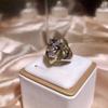 Titanium Steel Ring Divided Into Retro Animal Men'S Ring Ring Casting Domineering Gold Lion Head Copper