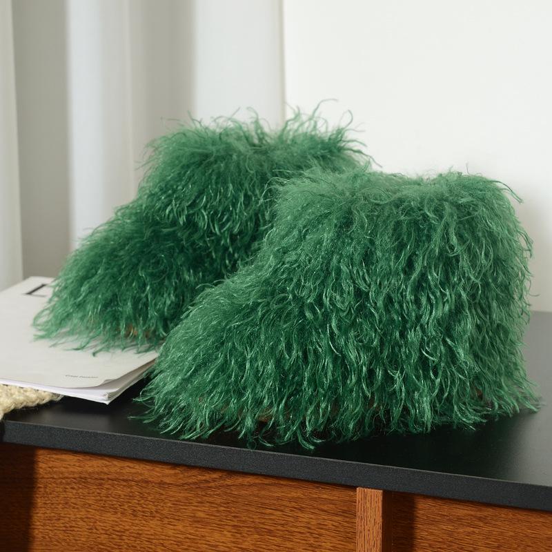 Kids' Furry Winter Snow Boots - Plush Velvet, Unisex for Boys & Girls