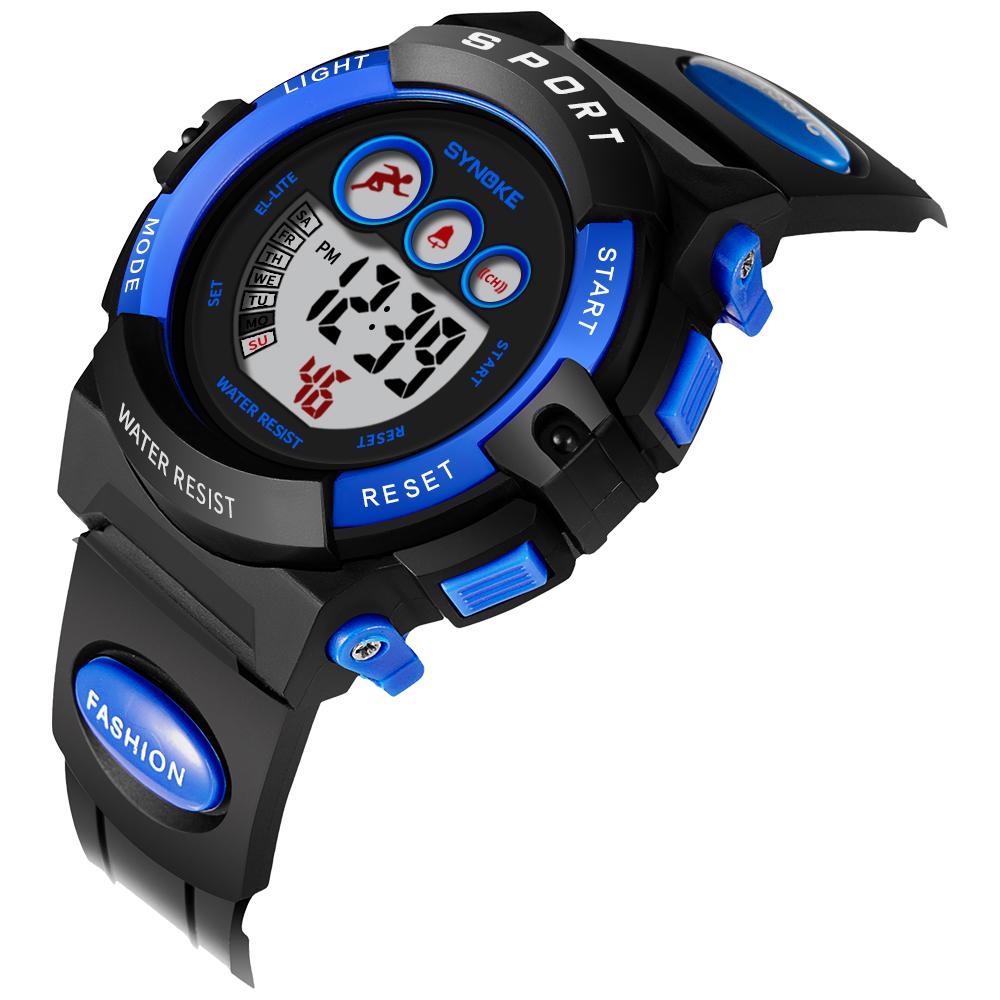 SYNOKE 9802 Hot Sale Boys Digital Watch Nice Rubber Strap Water Resistant Multi Function Sports Leisure Wristwatch