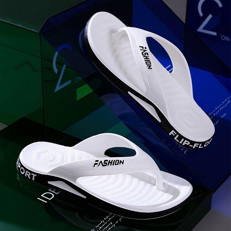 Fashion Clashing Color Flip Flops, Soft Bottom Summer Beach Slippers for Men and Women, Indoor and Outdoor Slippers
