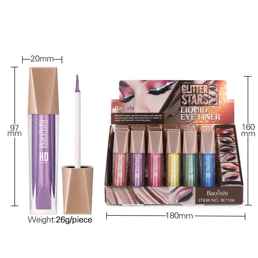 Wasserfester Langanhaltender Wischfester Eyeliner 12-farbiger Perlglanz-Lidschatten-Eyeliner