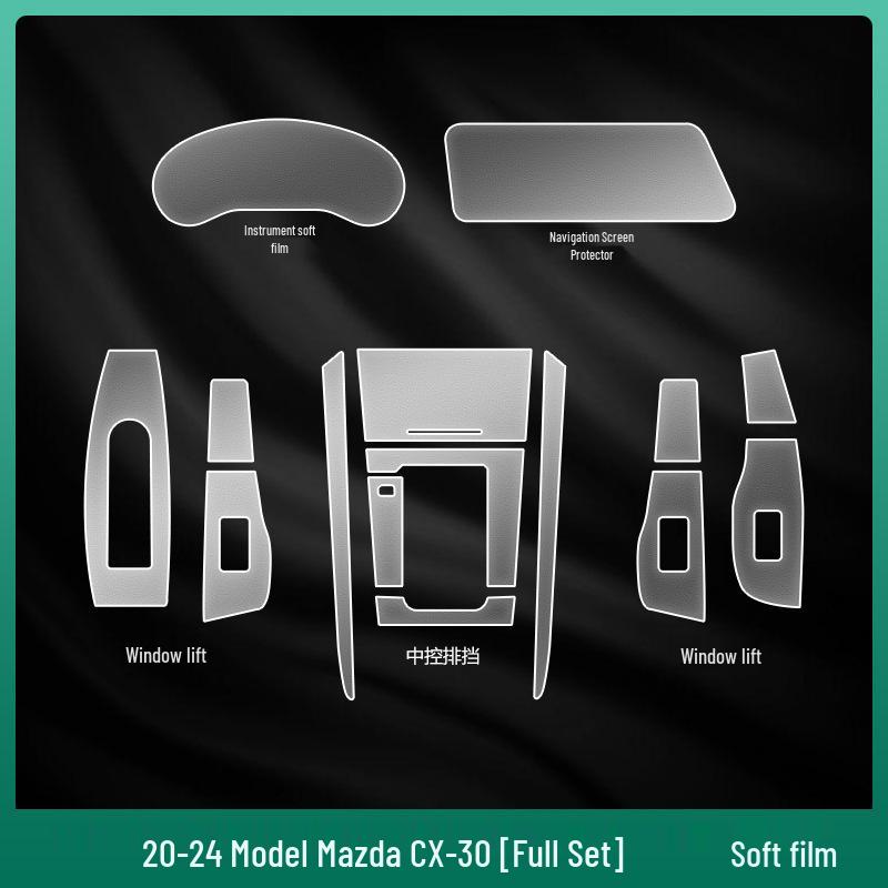 Mazda 3/CX30/CX5/CX50 Center Console & Atenza Screen Protection Film