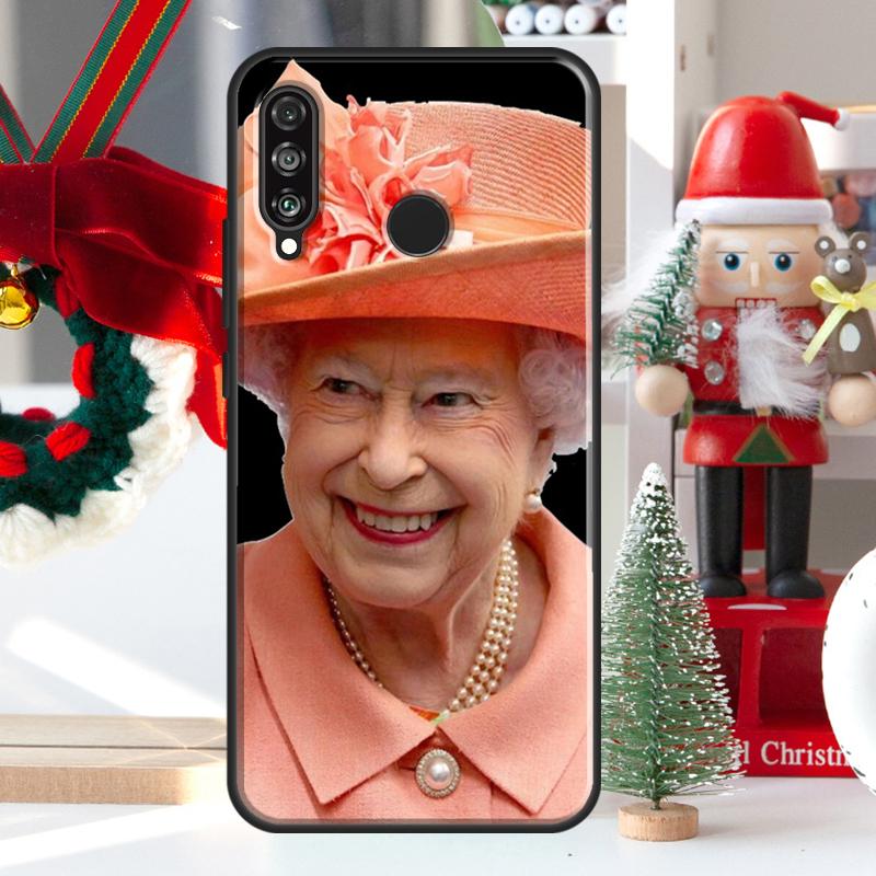 England Queen Elizabeth II For Huawei Nova 12i 11i 8i 12s Y73 Y72 Y61 Y91 Y90 Y70 Y60 9 10 SE P60 Pro P30 P40 Lite Case