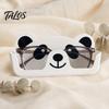 Keine scharfen Kanten Brillenorganisator 3D-gedruckter Panda-Halter, Niedliches Cartoon-Brillenaufbewahrungsregal für Schreibtisch Glatte Oberfläche Halter Nachttisch, Rutschfest Kratzfest