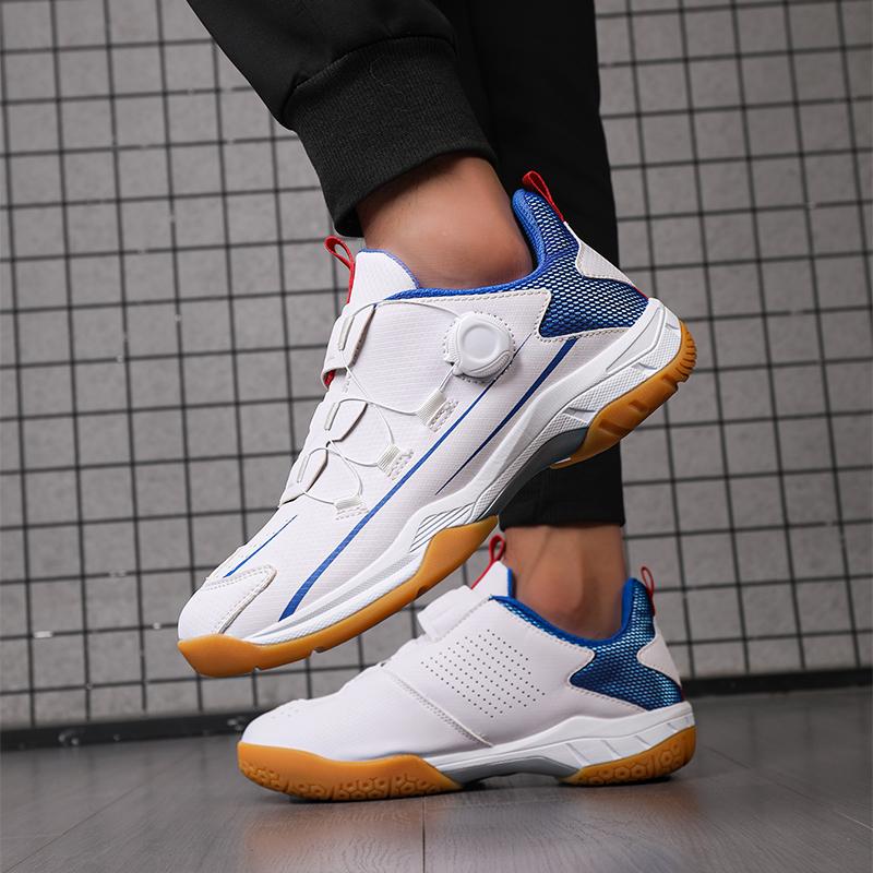 Badminton Shoes Swivel Buckle Breathable Non-Slip Training Shoes Couple Sports Shoes Men's Shoes