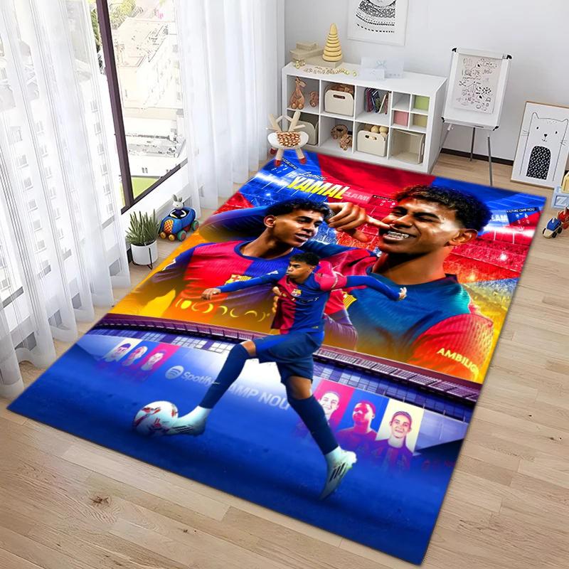 FC Barcelona's Lamine Yamal Young Player of the Year Carpet Is Suitable for Living Room and Bedroom Doormats Office Balcony Decorative Carpet 5