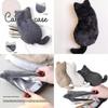 Plush Cat Shadow Pencil Case With Large Capacity For Students And School Supplies