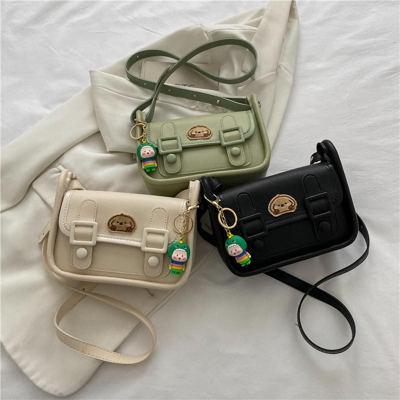 Shoulder small bag 2025 new solid color popular fashion casual simple small square bag