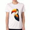 Tukan Vogel Unisex Baumwoll-T-Shirt, Re Baumwolle Hochwertiger Druck, Langlebig, Lässig Und Modisch. Mit einem lebendigen Tukan 'Do It'-Grafik, Bequem A