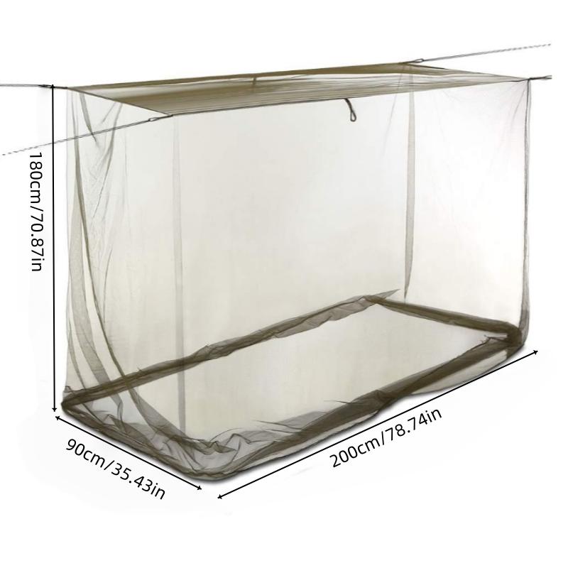 

Travel easy to carry outdoor single folding bed mosquito net military green summer mosquito nets