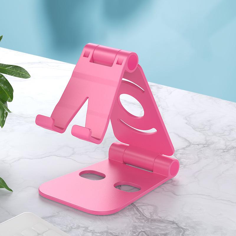 

Универсальный настольный держатель для мобильного телефона, подставка для iPhone, iPad, регулируемый складной столик для планшета, держатель для сотового телефона розовый