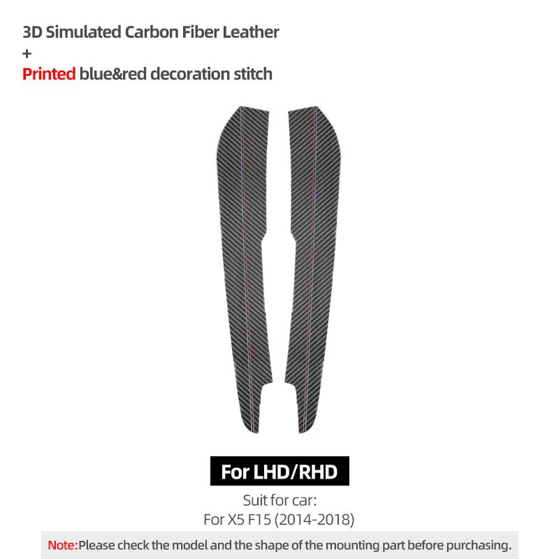 

Для BMW X5 F15 Виготовлено з Алькантари Центральна консоль Важіль перемикання передач Бічні декоративні накладки Наклейки Performance Аксесуари для інтер єру автомобіля Carbon Fiber Leather