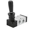 Pneumatický ručně ovládaný ventil 5 portů 2 polohy ruční pákový ventil 0 0,8 MPa (4H210 08)