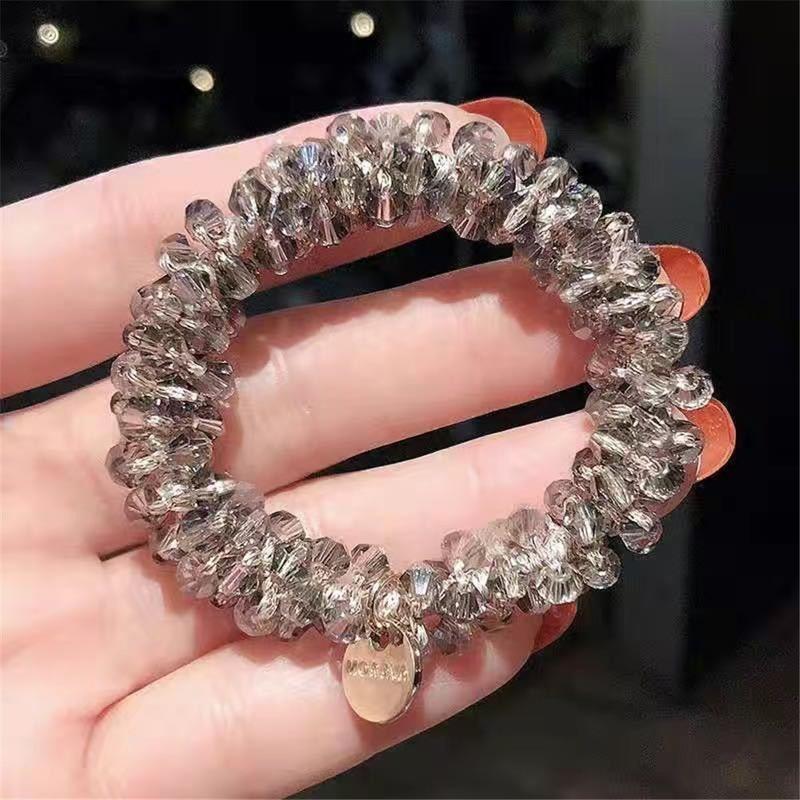 Ženy Elegantní Prsten Vázanky Korálky Držáky do culíku Vlasové doplňky Gumička do vlasů Dívčí šmrncovní Náramek