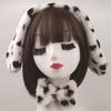 Animal Ear Headband for Child Spotted Dog Headband/Bowtie/Tail Stage Suit for Kids Halloween Cosplay Party Costume Set