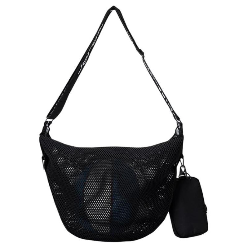 Jordan Polyester 2 in 1 HOBO One Shoulder Crossbody Basketball Bag Regular Unisex Jet Black Jordan JD2433037AD-001