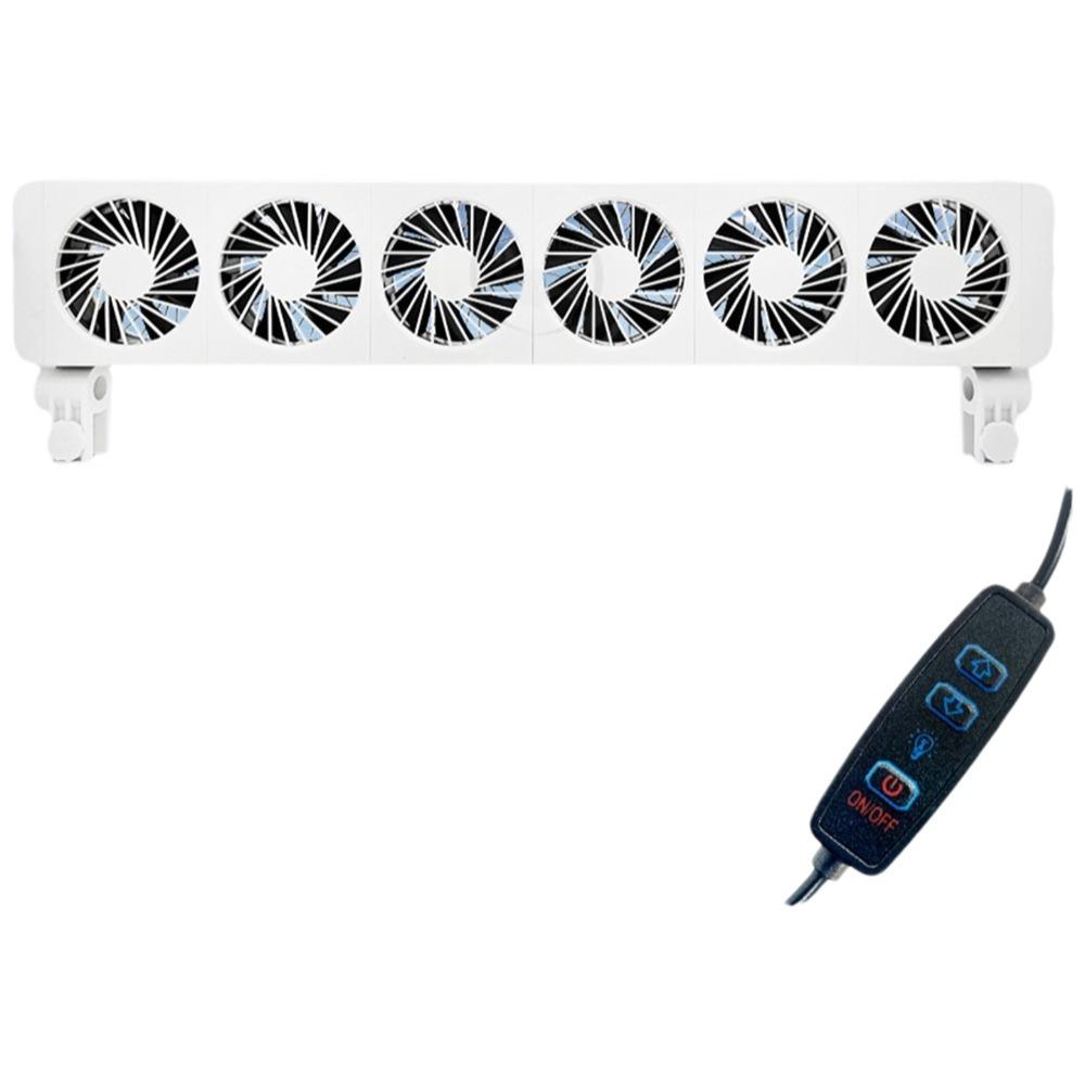 Wall Mounted Heat Dissipation Fan 1/2/3/4/5/6 Heads Fish Tank Cooler Aquarium Wall Fan  Summer