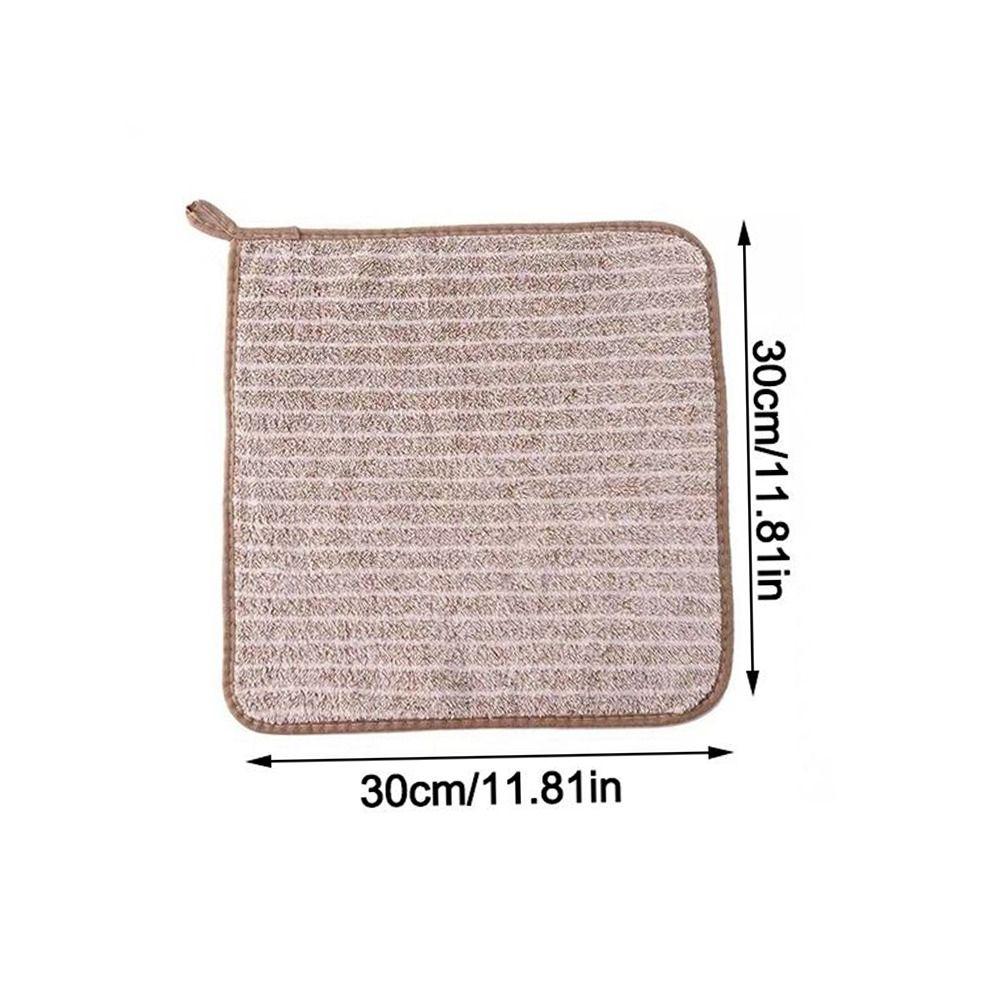 Absorbent Kitchen Rag Non-Stick Oil Bamboo Charcoal Fiber Cloth Cleaning Towel  for Home Kitchen