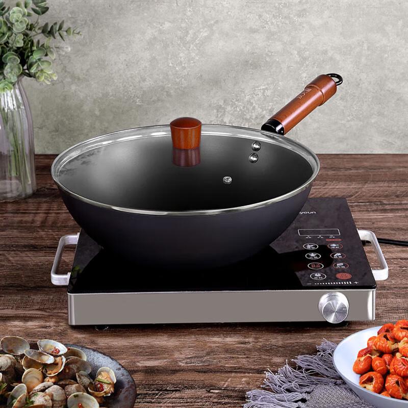 Chui Da Huang 32cm Non-Coated Wrought Iron Wok