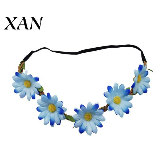 Adjustable Daisy Crown for Girls Sunflower/Daisy Wreath Headband Women Girls, Flower Headpiece, Daily Wear Silk Beach Photography Summer Dress