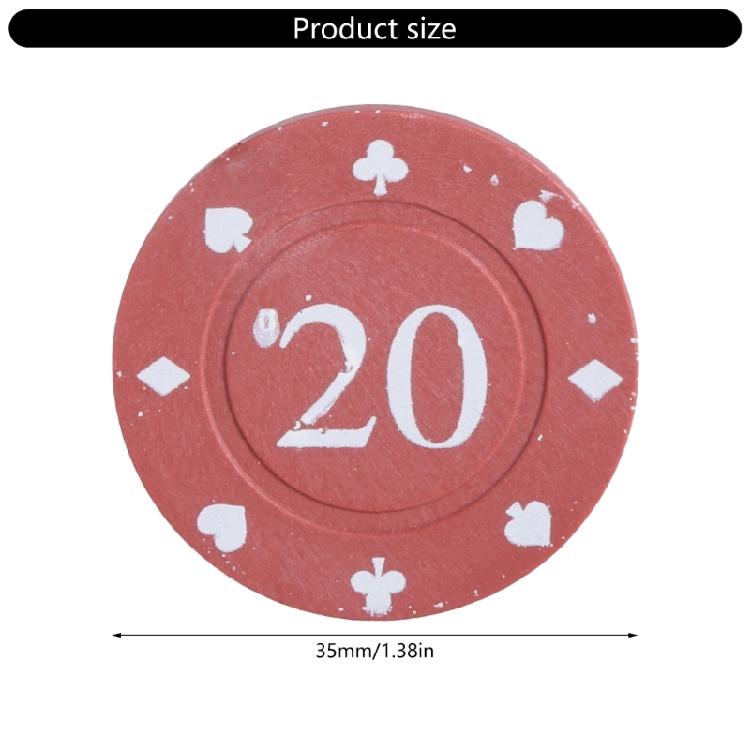 100Pcs Casino Poker Chip with Case Roulettes Game Bingo Chip Plastic Counting Counters Poker Chip Kids Teaching Reward