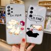 Cartoon Duck Phone Cover Case for Samsung Galaxy S26 Note 20 Ultra 10 S20 Plus S24 S22 FE S25 Edge S21 S23 Ultra