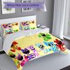 3pcs Smiling Critters Duvet Cover Set, Includes 1 Duvet Cover and 2 Pillowcases,Skin-Friendly&Comfortable Fabric,Suitable Bedding Sets