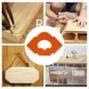 4Piece Woodworking Quick Locator Set for Precise R Angle and Radius Templates Routing Half Round Positioning Jigs Tools