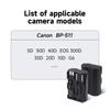 PALO 2650mAh BP 511 BP-511 BP511 Battery+Multi-Function Charger Battery Storage Box For CANON EOS 40D 300D 5D 20D 30D 50D 10D D60 G6