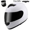Fashion Full Face Motorcycle Helmet for Men & Women DOT Approved Top Quality CE Certified with Removed Neck Warmer