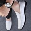 White Penny Loafers Shoes For Men Boat Shoes Business Large Size 46 Leather Man Moccasins Mens Driving Casual Shoe Slip On Flats