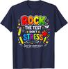 Rock The Test Don't Stress Just Do Your Best Teacher Testing Unisex T-Shirt
