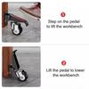 1pcs SucceBuy 165 lbs 2.5"  Workbench Caster Wheels Side Mounted Retractable Stepdown Wheel 360° Swivel for Tables Equipment