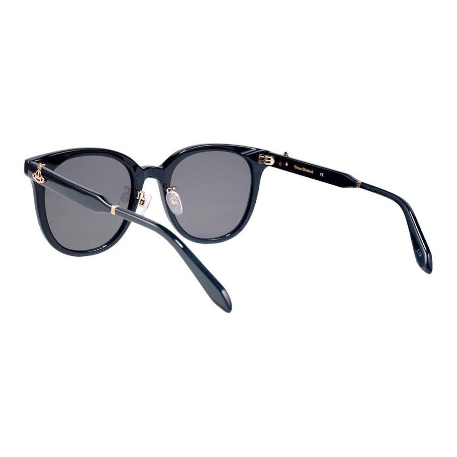 Vivienne Westwood Round Saturn Logo Sunglasses Unisex sunglasses Glossy-Black VW5106-1-001