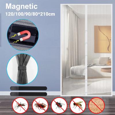 Starkes magnetisches Türgitter, Moskitonetz, Tür-Moskitonetz, Anti-Fliegen-Insekten-Türnetz, automatisches Schließen, Sommer-Anti-Mücken- und Fliegen-Insekten-Käfernetz