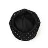 New Cloud Beret Women Spring Summer Casual Pleated Octagonal Painter Hat Female