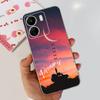 For Xiaomi Poco C65 Case for PocoC65 Silicone Funda Para Capa Coque Soft Phone Cases Back Cover Marble Flower Pattern Shockproof
