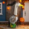 Capricious Halloween Christmas Decoration Geese Feature Spiders Lace Capes Weather Resistant Polyester Homes Accent Top Sale