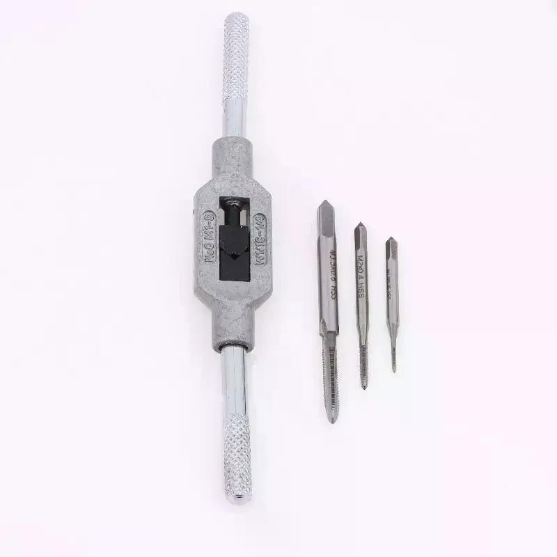 10-teiliges Mini-Handgewindebohrer-Set M1-M3,5 für Maschinen- und Drahtgewindeschneiden, Gewindeschneiden in Muttern