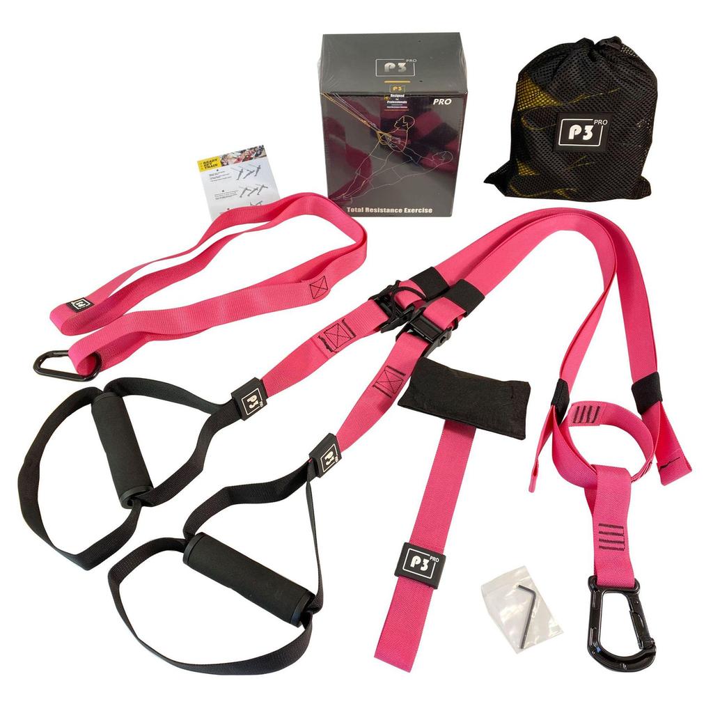 P3TRX Home Suspension Trainer: Fitness Straps, Resistance Bands, & Yoga Exercise Equipment