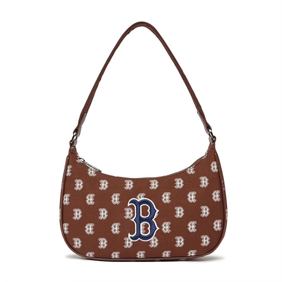 Mlb Classic Monogram Jacquard Hobo Bag B (D.Brown)