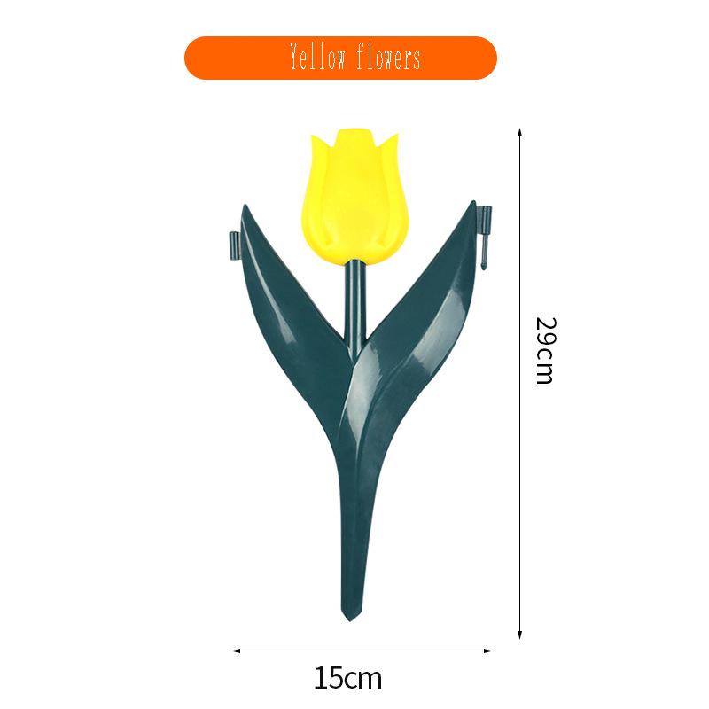 Simulation Tulip Flower Plastic Fence Fence Fence Garden Lawn Decoration Landscape Outdoor Courtyard Decorations