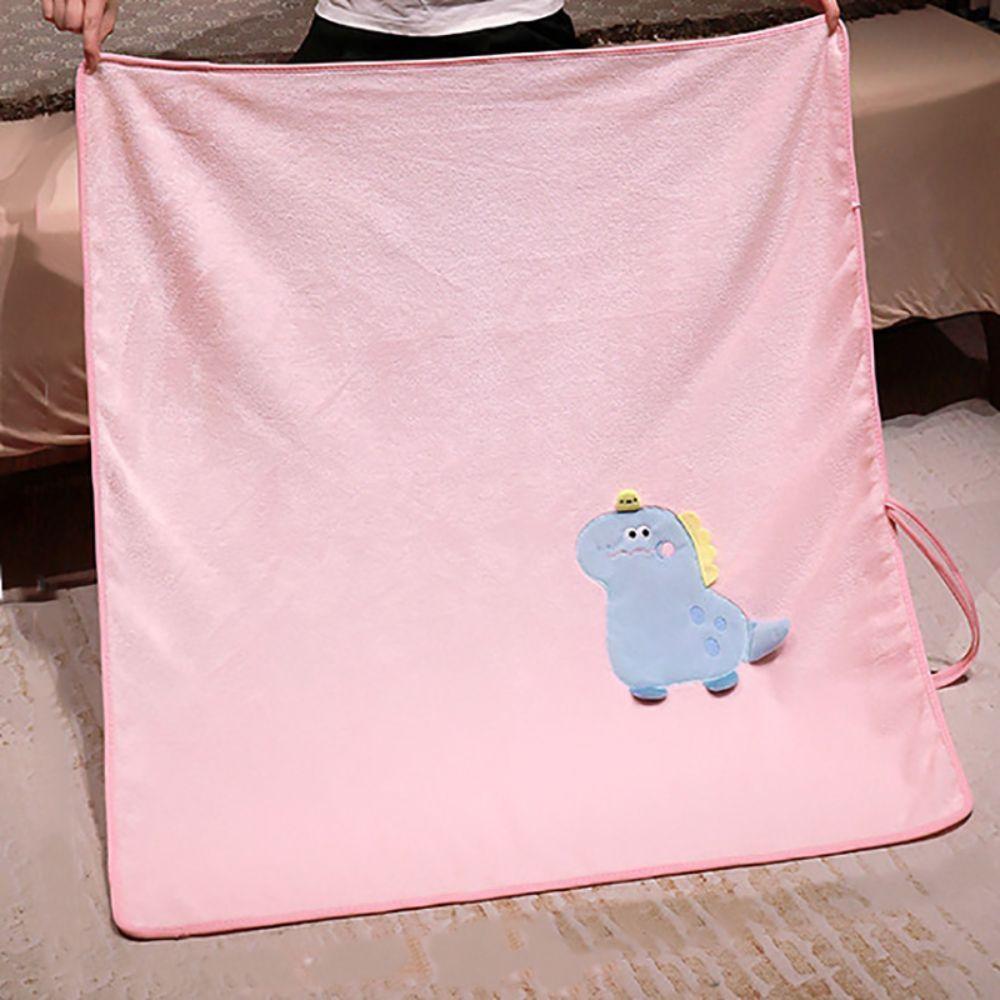 Skin-friendly Cartoon Animal Newborn Blanket Space-saving Nap Pillow Children Gift