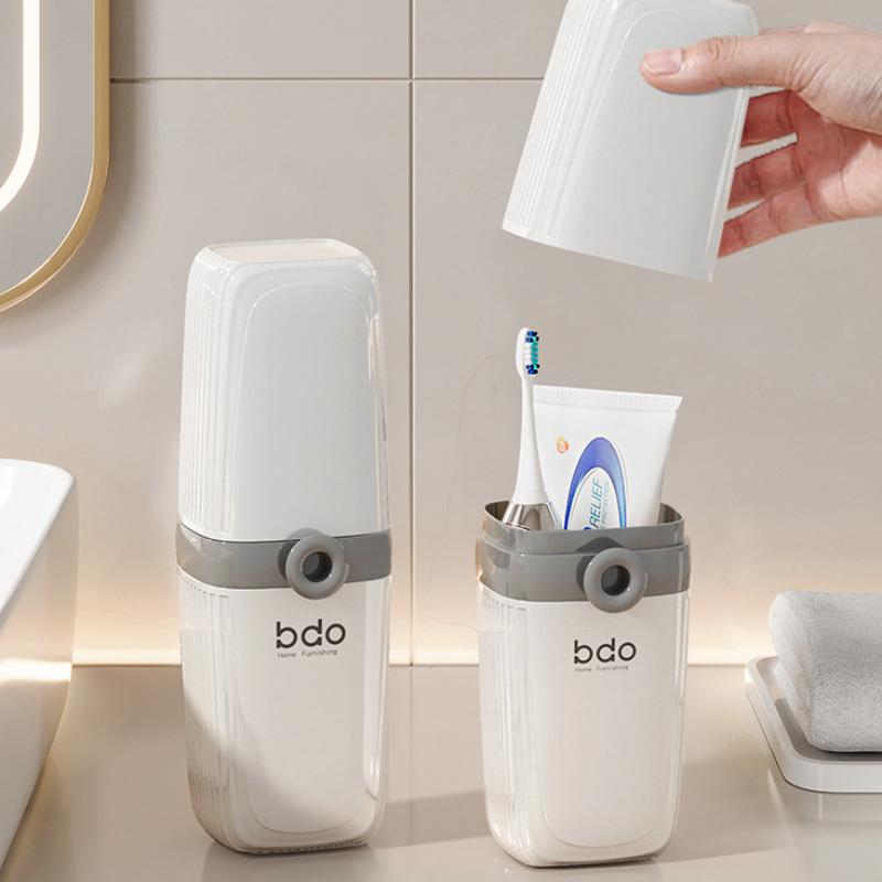 Portable Travel Toothbrush Holder Durable Plastic Perfect For Camping Bathroom Accessories Travel Home Daily Use Essentials