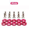 10PCS High Quality Multicolors Scooter Fasteners Screws Aluminium M6 1 2 3 Thunder Eagel Handle Bar Screw Washers for Dualtron