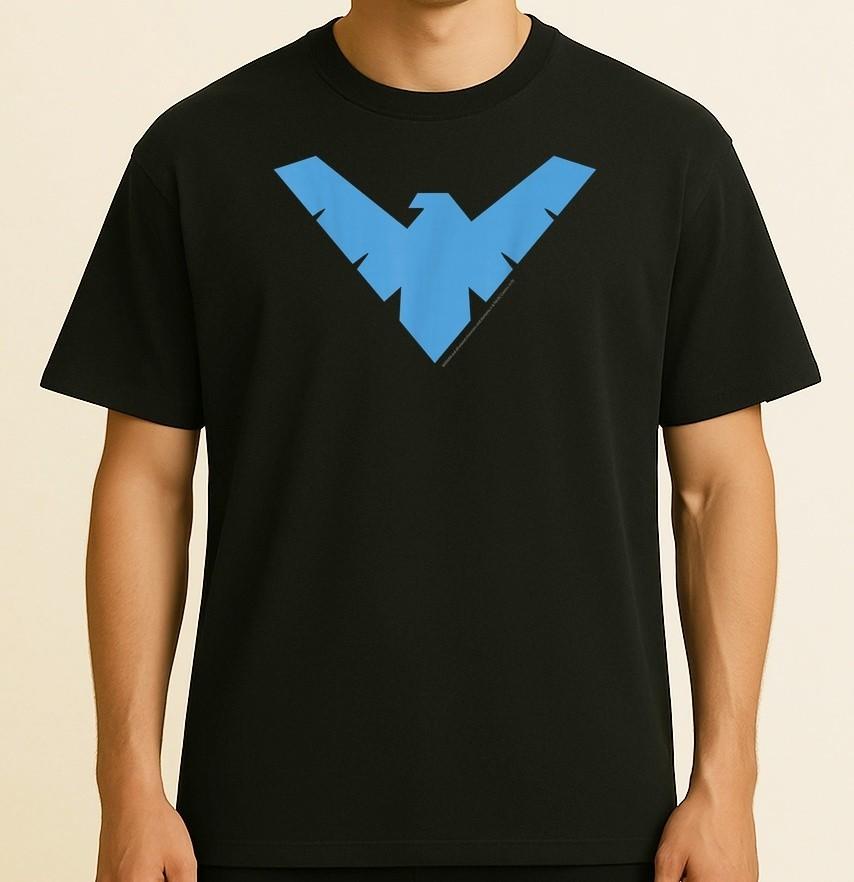 DC Comics Nightwing Classic Superhero Blue Logo Unisex T-Shirt