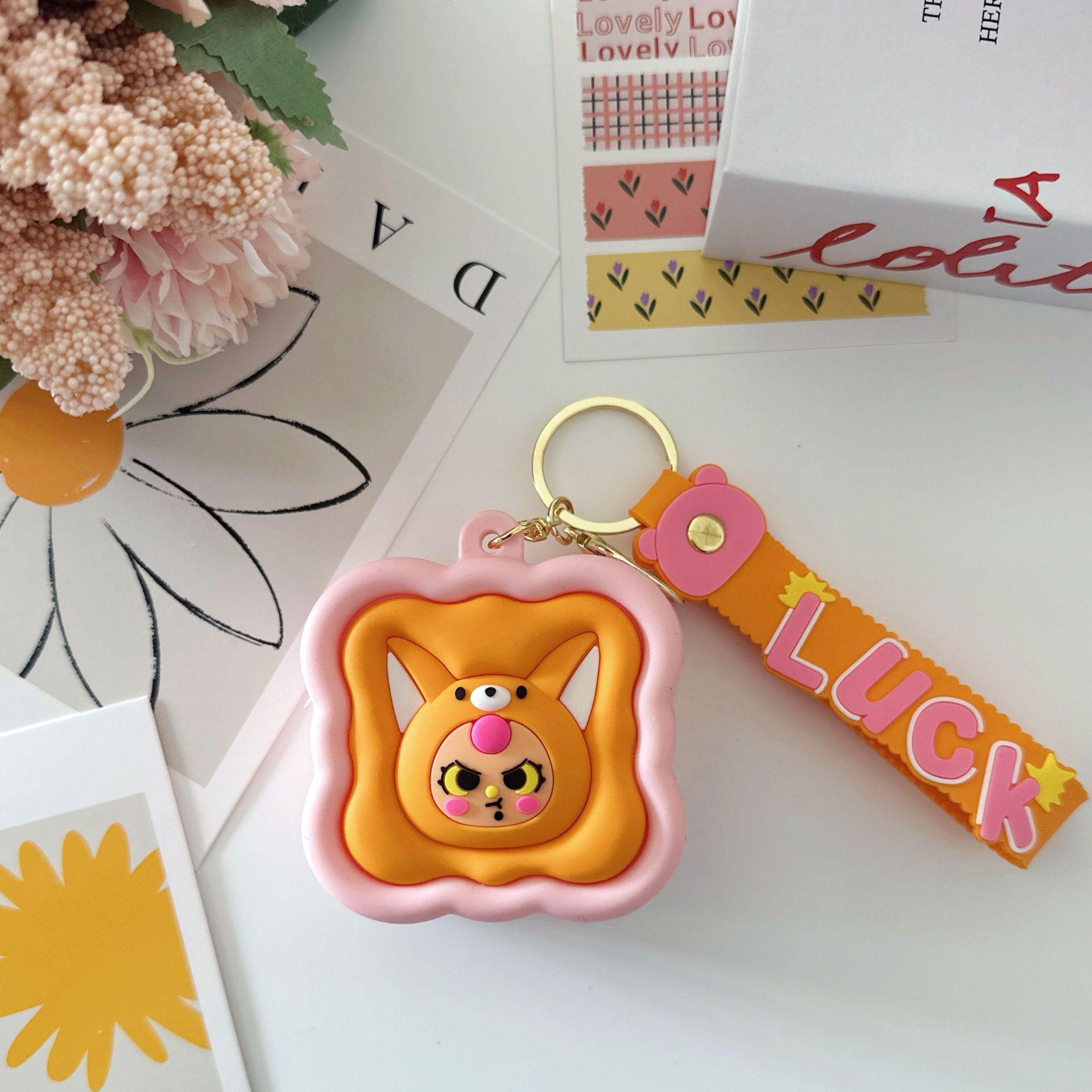 

Креативный трехмерный мультяшный кошелек для монет, милый силиконовый маленький квадратный кошелек, мини-брелок, подвеска для студенческого рюкзака, сумка-подарок