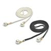Chic Weave Waist Rope 2PCS with Artificial Pearls Laceup Waist Cord Belt for Unique Fashion Women Daily and Holiday Wear