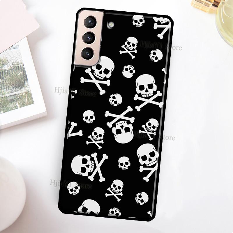 

Чехол с черепом в готическом стиле, жуткий пастельный готический чехол для Samsung Galaxy S21 Ultra Note 20 Note 10 S8 S9 S10 S22 Plus S20 FE, чехол для телефона Galaxy S20 FE