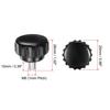 uxcell 12pcs M6 X 10mm Metric Zinc Plated Carbon Steel Knurled Clamping Knobs, Male Thread, Thumb Screw Type, for 25mm Plastic Round Head Threaded Han